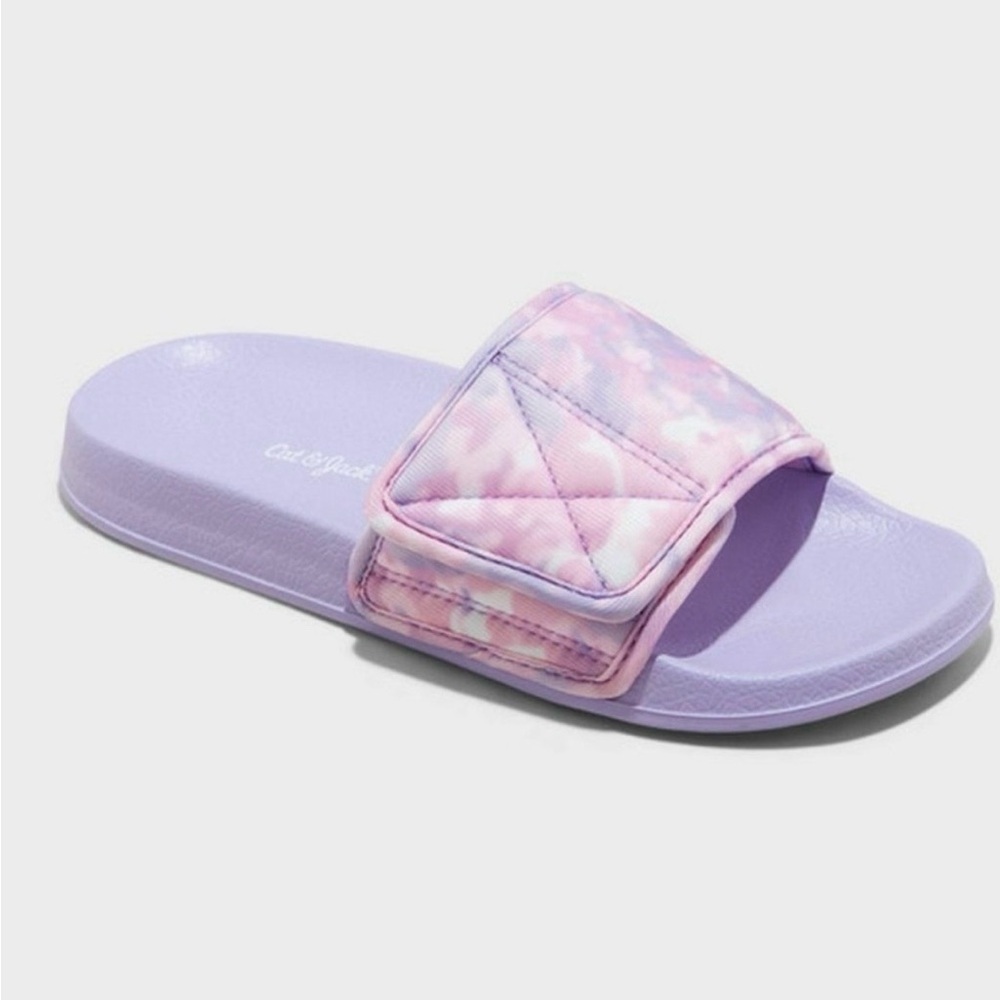 Purple Tie-Dye Slide Sandal